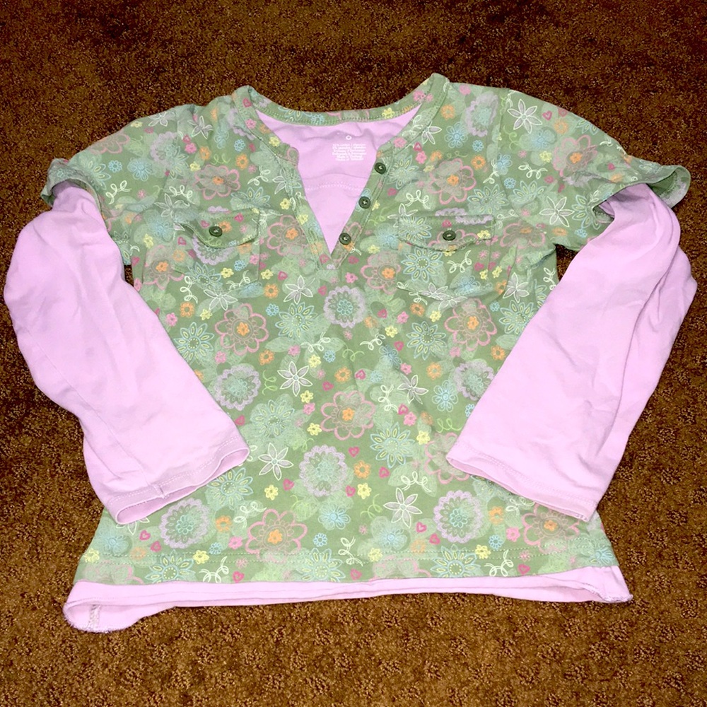 Carters Girls size 6 long sleeve shirt EUC